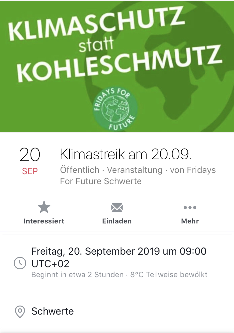 Alle fürs Klima *UPDATE mit Bildern der Demos in Schwerte und Dortmund*