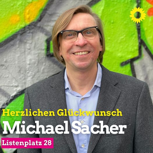 Glückwunsch! Michael Sacher auf Listenplatz 28!