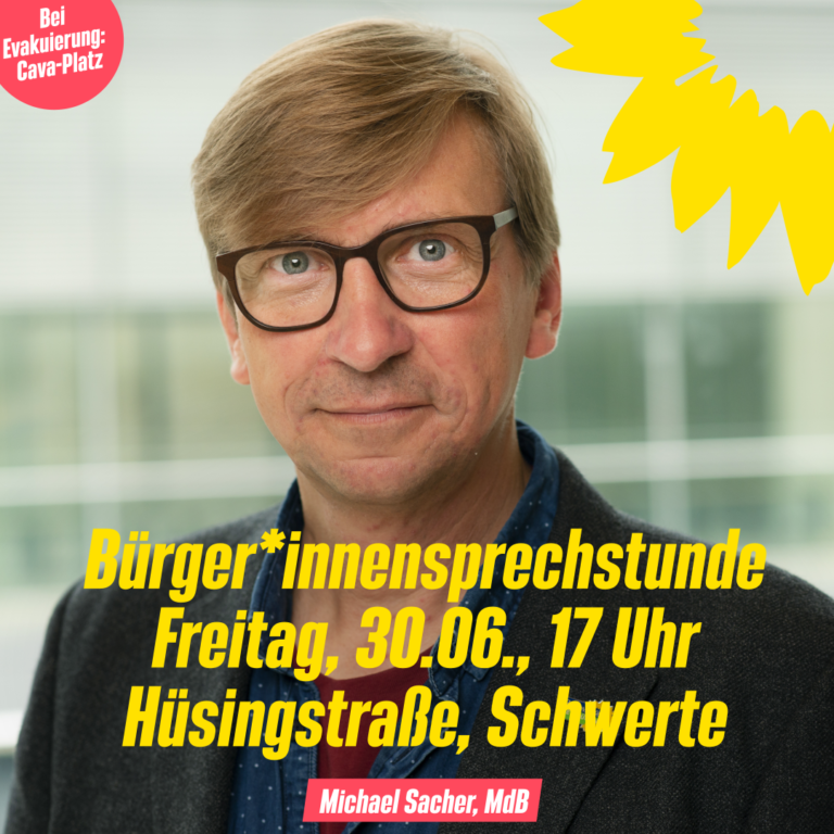 Bürger*innensprechstunde mit Michael Sacher