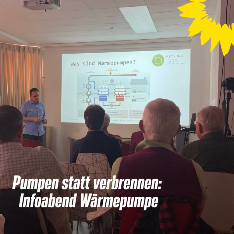 Infoabend Wärmepumpe: Pumpen statt verbrennen