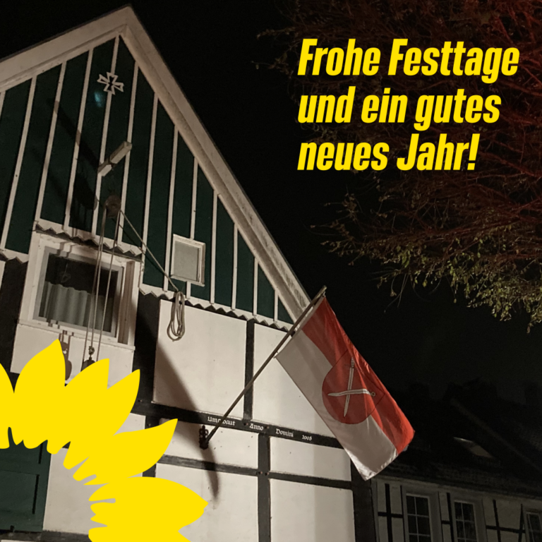 Frohe Festtage und ein gutes neues Jahr