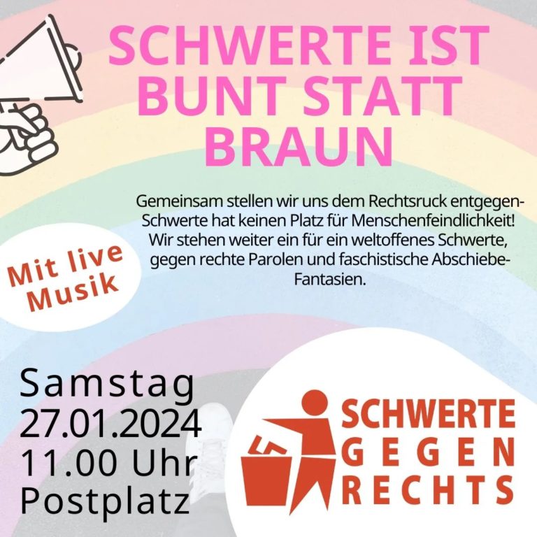 Schwerte: Bunt statt braun, 27.01.2024