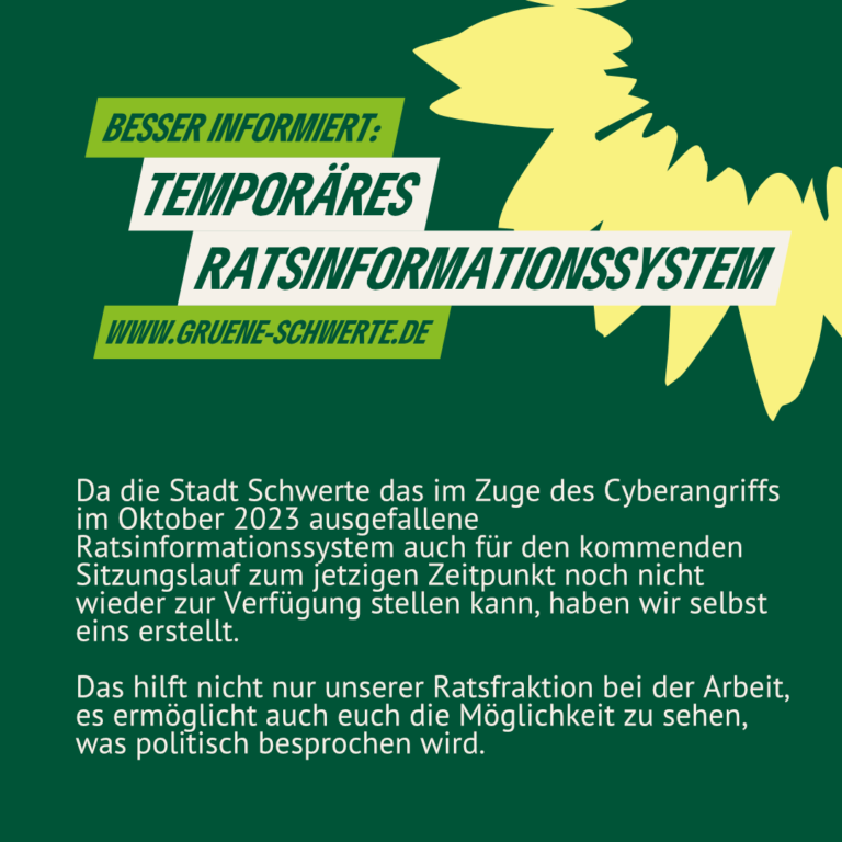 Temporäres Ratsinformationssystem