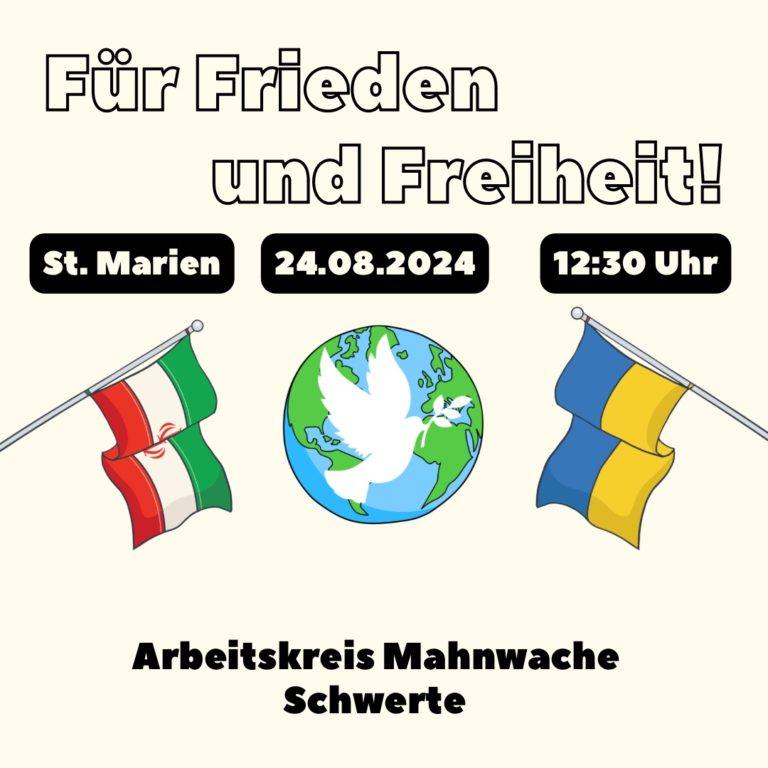 Mahnwache für den Frieden