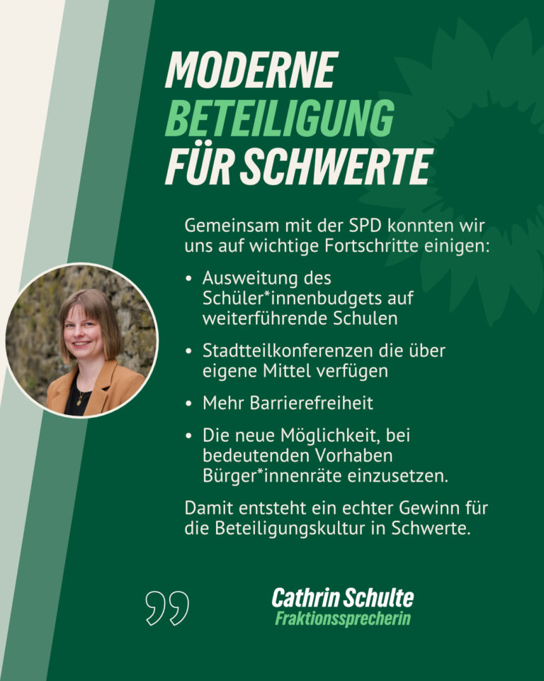 Klares Signal für Mitbestimmung: Schwerte erhält moderne Beteiligungsformate